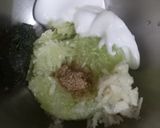 A picture of step 2 of Cucumber dip.
