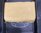 A picture of step 3 of Tamagoyaki Sando.