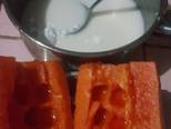 Puding pepaya langkah memasak 1 foto
