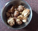 A picture of step 1 of Gulgule (dry fruits flavoured).