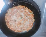 Hình bước làm 5 của món #okonomiyaki (bánh xèo nhật bản)