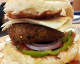 A picture of step 6 of Bean Burger.