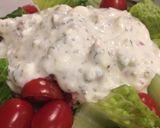 A picture of step 5 of Creamy Feta Greek Salad Dressing.