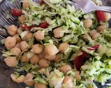 Foto del paso 5 de la receta Garbanzos con calabacín en torti-tarta