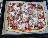Pas rețetă Pizza rapidă pentru 2 persoane 6 fotografie