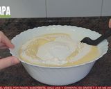 A picture of step 2 of Tres Leches Cake.