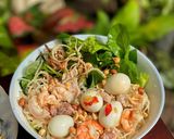 Hình bước làm 5 của món Phở Sắn Quế Sơn Trộn Tôm Thịt