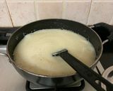 A picture of step 2 of Suji Idiyappam with coconut chutney.