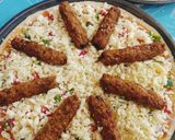 A picture of step 3 of Chicken Kabab Pizza 🍕🍕.