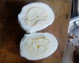 A picture of step 2 of Deviled eggs with a twist.
