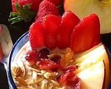 A picture of step 4 of Overnight oats and fruits.
