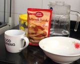 Foto del paso 1 de la receta: Elmo el pancake feliz