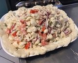 Une image de l'étape 10 de Salade de chou fleur aux tomates, oignon rouge et herbes aromatiques (sauce au fromage blanc).