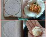 A picture of step 6 of Bread kachori with leftover daal.
