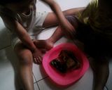 Foto langkah ke 3 dari resep Roti bakar teflon rasa blueberry.