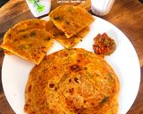 A picture of step 8 of Mint Ginger Tea With Onion Layered Paratha - Just In 20 minutes.