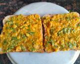 A picture of step 2 of Crispy toast made with leftover chana dal.