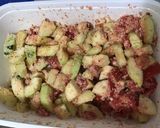 Une image de l'étape 7 de Courgette et tomates au parmesan et épices italiennes.