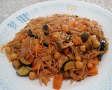 Foto del paso 4 de la receta: 335. Fideuà melosa de verduras con garbanzos vegana