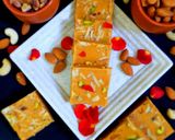 A picture of step 6 of Chickpea flour burfi/ besan burfi.