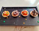A picture of step 4 of Tart filled with cake, chocolate & carrot halwa.