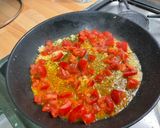 Une image de l'étape 11 de Riz à l’agneau, tomates, poivron, citron et épices.