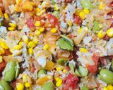 Foto del paso 8 de la receta: PASTEL🥘 DE 🌽CHOCLO🌽Y 🐟MERLUZA🐟 🥫#enlatadas!!🥫🌽🥫🐟