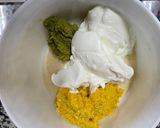 A picture of step 2 of Sweet Corn Suji Pancake.