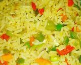 A picture of step 2 of Coconut Frid rice.