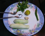 A picture of step 1 of Cucumber Mint Juice.