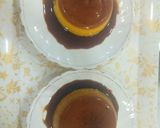 A picture of step 6 of Custard Mango caramel pudding.