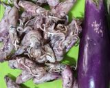 Foto langkah ke 1 dari resep Cumi Asin Terong Balado.