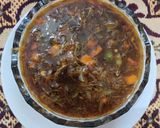 A picture of step 4 of Hot and sour soup.