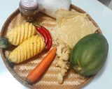 Hình bước làm 1 của món Mắm thái chay