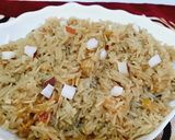 A picture of step 6 of Jaggery rice.