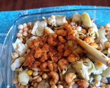 Foto del paso 6 de la receta: Ensalada templada de garbanzos con champiñón y gambas