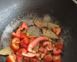 A picture of step 5 of Mutton green qorma.