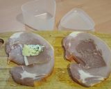 Foto del paso 1 de la receta: Pastelitos de Lomo de Cerdo Rellenos de Jamón Serrano y Queso Azul en Freidora de aire
