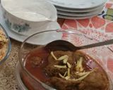 A picture of step 3 of Chicken Qorma.