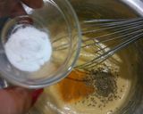 A picture of step 3 of Tomato Bhajia Katoori Chaat.