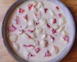 Hình bước làm 5 của món 💚 Bánh Đào Nướng (Clafoutis aux pêches)