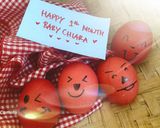 Foto langkah ke 3 dari resep Telur merah ulang tahun.