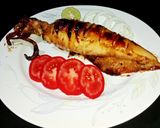 Foto langkah ke 7 dari resep Cumi Buncit Panggang Lada Hitam.