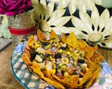A picture of step 6 of Nachos chaat(salad).