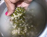 A picture of step 1 of Green Moong dal-Idli & Uttapam.