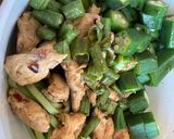 香麻里肌炒敏豆的食譜步驟3照片