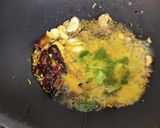 A picture of step 3 of Drumstick kadhi.