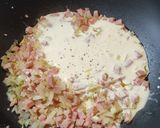 Foto del paso 2 de la receta: Spaghetti a la "Alfredo" con jamón