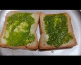 A picture of step 4 of Masala cheese Toast.