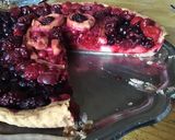 Une image de l'étape 11 de Tarte « skull » fruits rouges (du jardin) et citron pâte brisée rose.